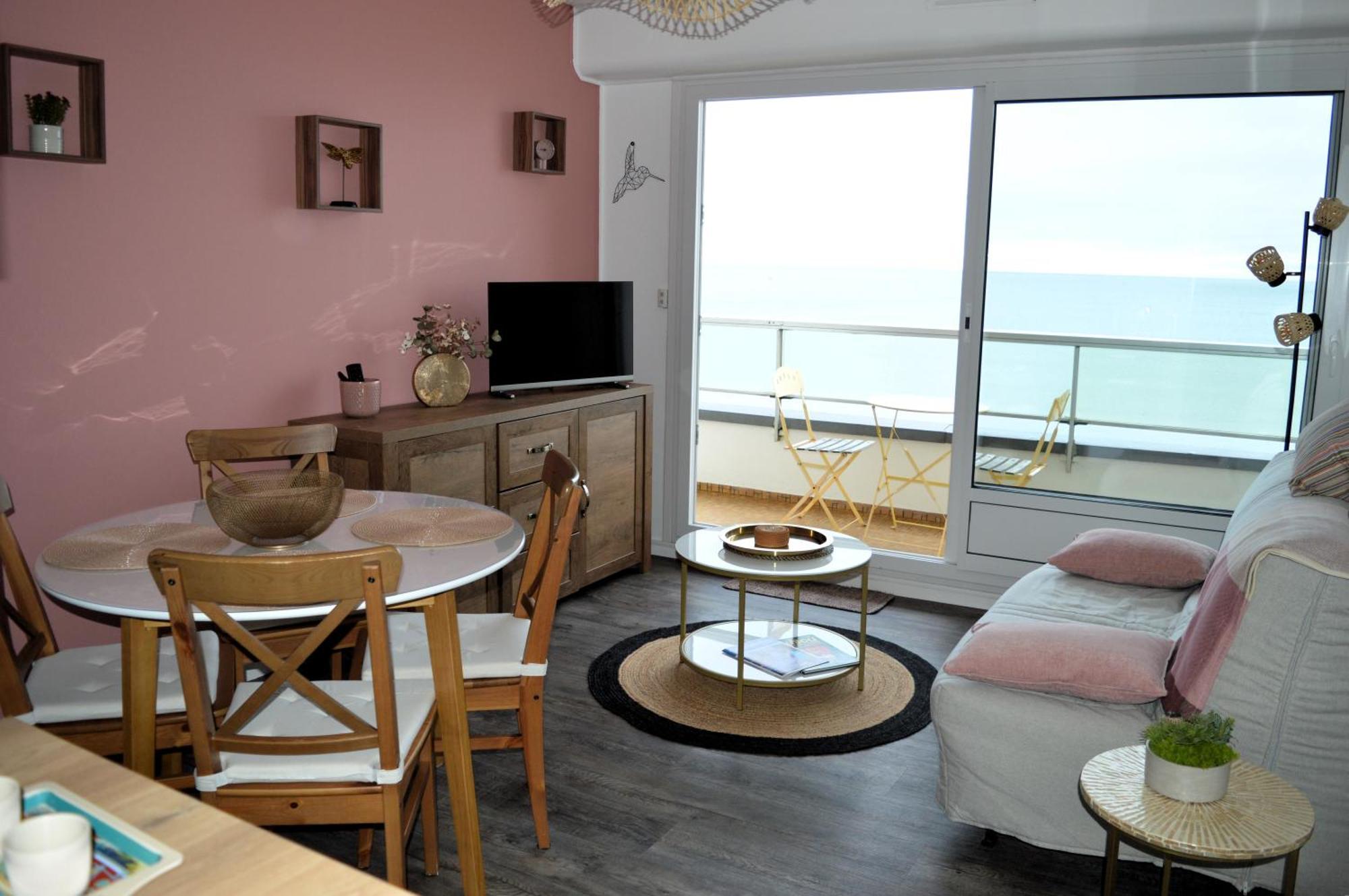 L'Esperluette - Magnifique Vue Mer Et Balcon Courseulles-sur-Mer Exteriér fotografie